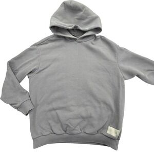 Vuori Restore Oversized Hoodie Womens Medium Gray Pullover Fleece Logo